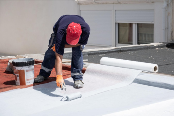 WATERPROOFING COATING + FIBER MESH ​